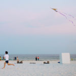 Flying a kite